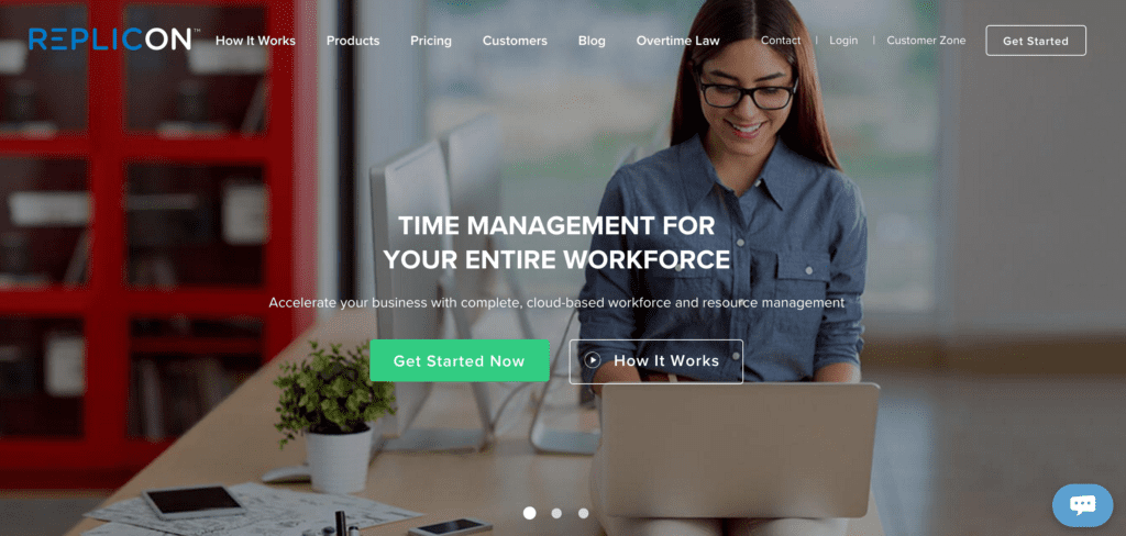 Replicon best time card app