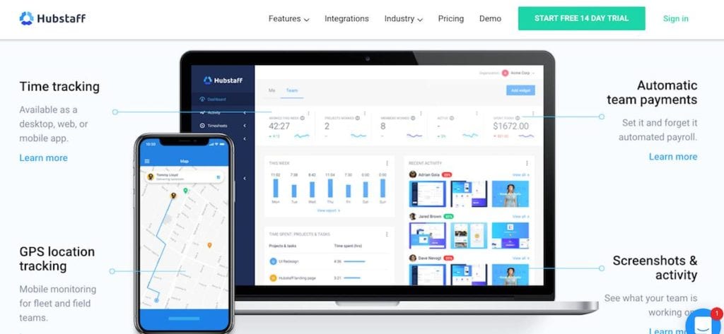 Hubstaff time tracking app for android