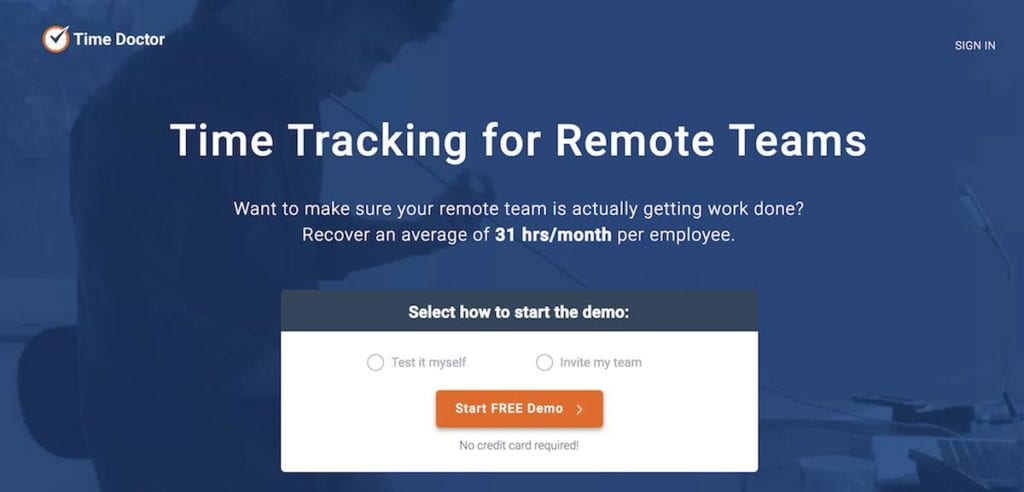 Time Doctor time card app