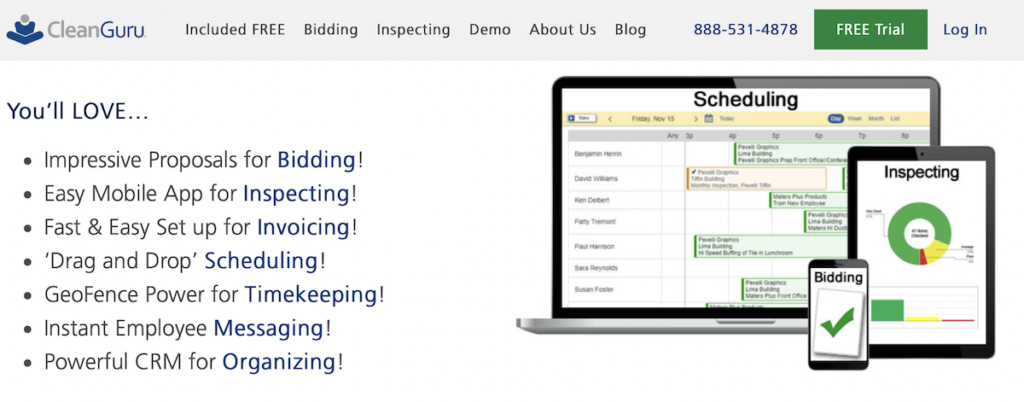 CleanGuru janitorial app