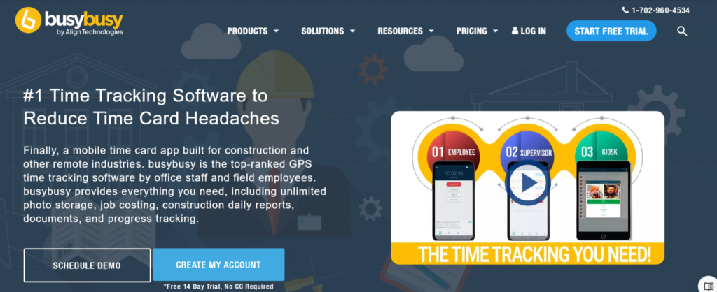 Busy Busy contractors time tracking app